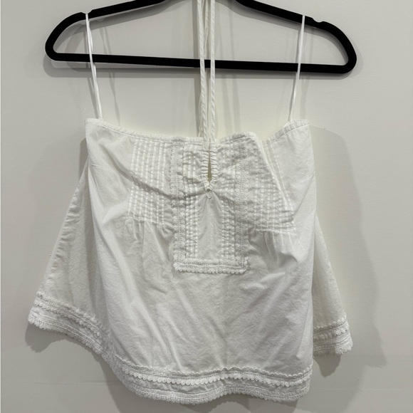 Abercrombie & Fitch Tops - Abercrombie and Fitch White Cotton Halter Top, Woman’s medium